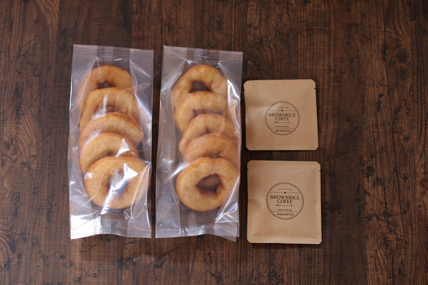 農家さんから直接仕入れた原材料で作ったもちもち米粉ドーナツ(冷凍)